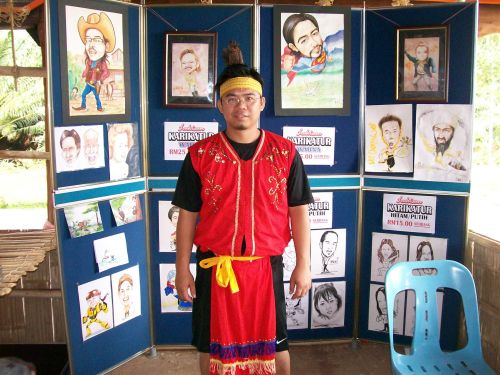 an up and coming local murut artist